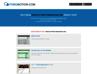 pinoylottery.forumotion.com screenshot