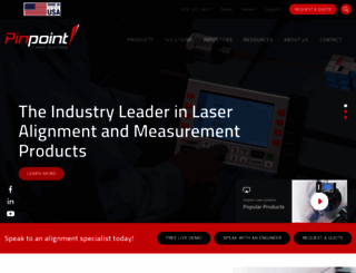 pinpointlaser.com screenshot