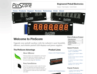 pinscore.com screenshot