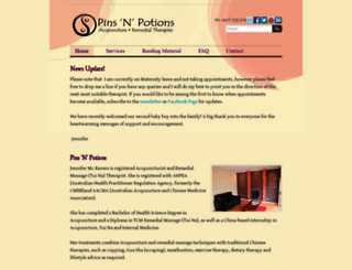 pinsnpotions.com.au screenshot