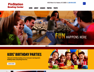 pinstationbowling.com screenshot