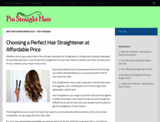 pinstraighthair.com screenshot