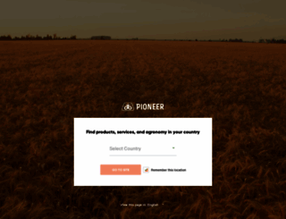 pioneer.com screenshot