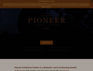 pioneerbarbershop.com screenshot