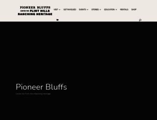 pioneerbluffs.org screenshot