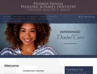 pioneerdental.com screenshot