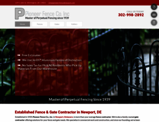 pioneerfencedelaware.com screenshot