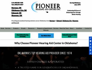 pioneerhearing.com screenshot