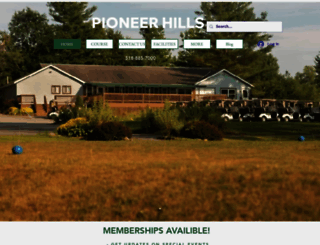 pioneerhillsgolf.com screenshot