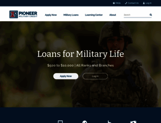 pioneermilitarycredit.com screenshot