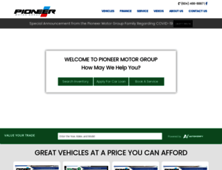 pioneermotorgroup.com screenshot