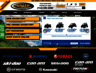 pioneermotorsport.com screenshot