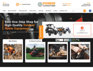 pioneeroutdoorpower.com screenshot
