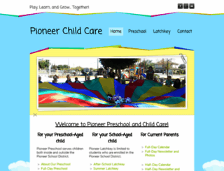 pioneerpreschoolhanford.com screenshot