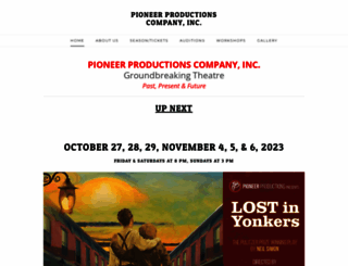 pioneerproductionscompany.org screenshot