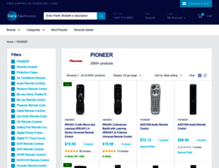 pioneerremotes.com screenshot