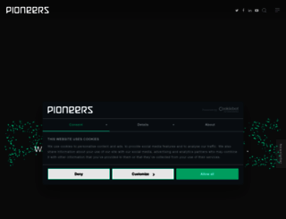 pioneers.io screenshot
