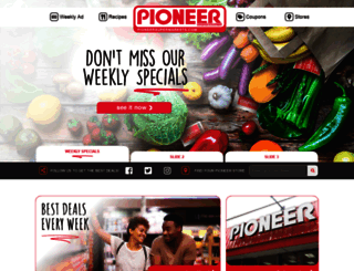 pioneersupermarkets.com screenshot