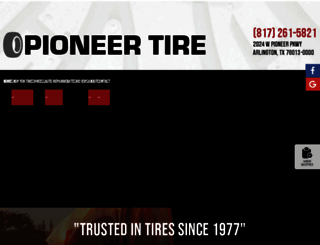 pioneertire.com screenshot