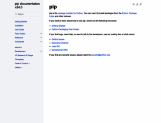 pip-installer.org screenshot