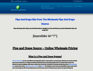 pipeanddrapesource.com screenshot