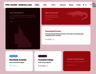 pipebandsqld.org screenshot