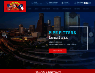 pipefitterslocal211.com screenshot