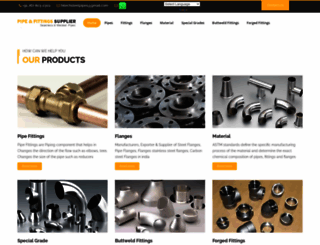 pipefittingssupplier.com screenshot