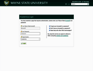 pipeline.wayne.edu screenshot
