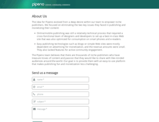 pipeno.com screenshot