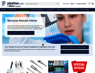 pipettes.com screenshot