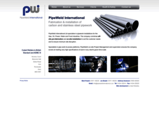 pipeweldinternational.co.uk screenshot