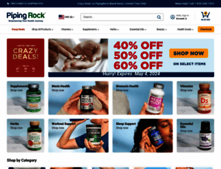 pipingrock.com screenshot