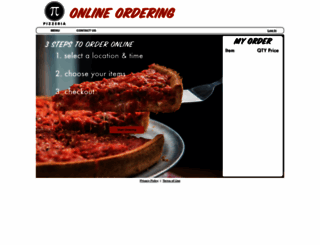 pipizzeria.alohaorderonline.com screenshot