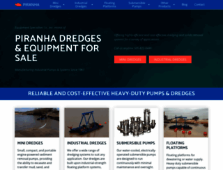 piranhapumps.com screenshot