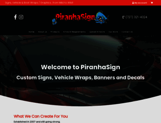 piranhasign.com screenshot