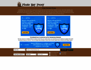 piratebayproxy.co screenshot