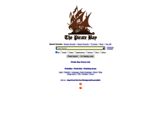 piratebayproxy.live screenshot
