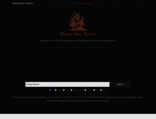 piratebayproxy.net screenshot