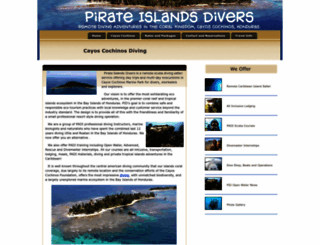 pirateislandsdivers.com screenshot