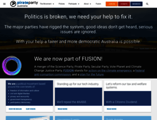 pirateparty.org.au screenshot
