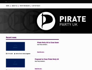 pirateparty.org.uk screenshot