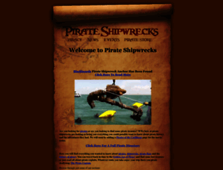 pirateshipwrecks.com screenshot