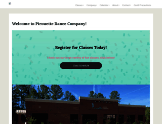 pirouettedancecompany.com screenshot