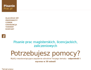 pisanieprac.pl screenshot