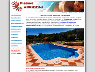 piscinearrigoni.it screenshot