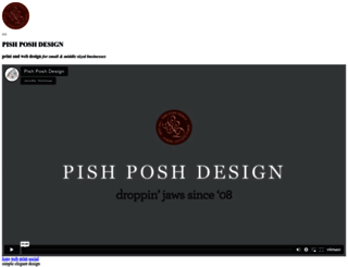 pishposhdesign.com screenshot