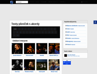 pisnicky-akordy.cz screenshot