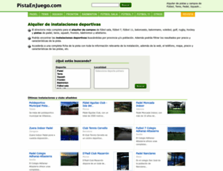 pistaenjuego.com screenshot