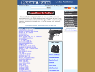 pistolholsters.houseguns.com screenshot